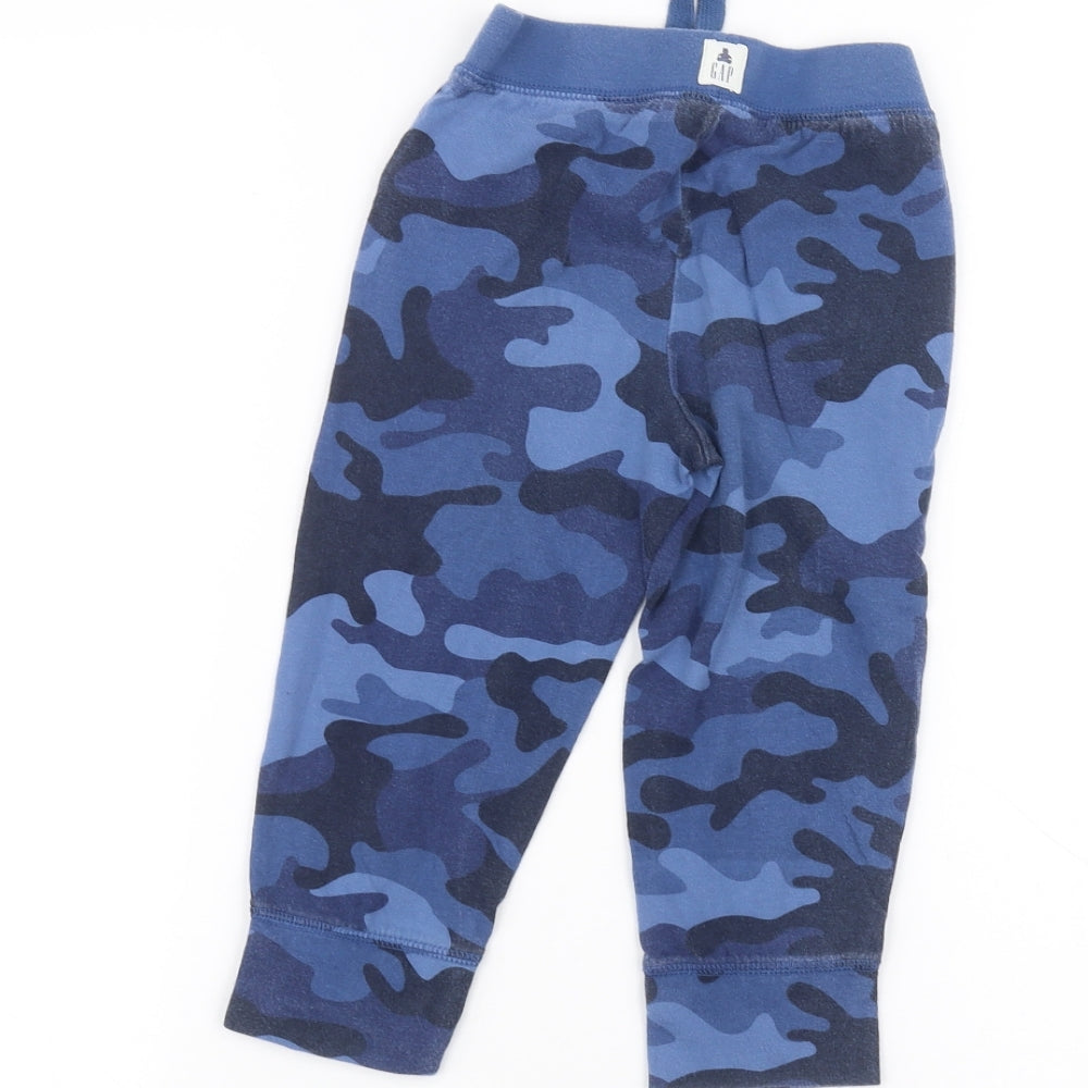 Gap Girls Blue Camouflage  Sweatpants Trousers Size 3 Years