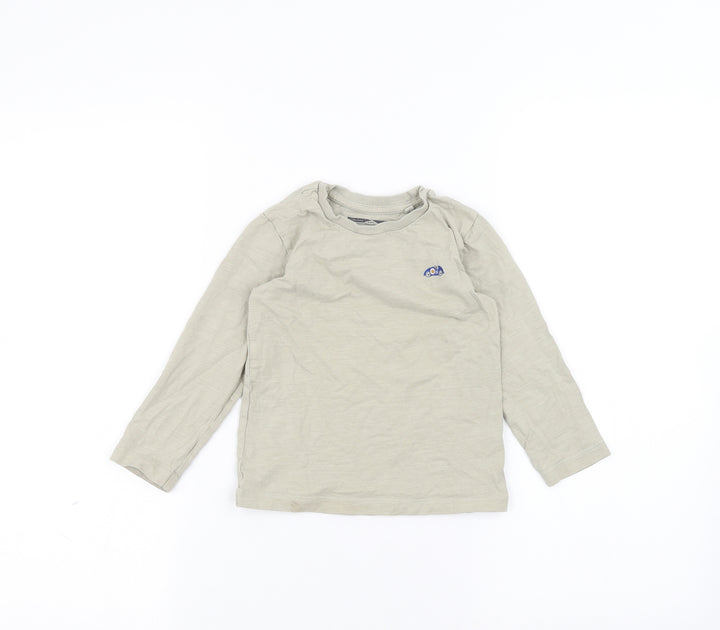 NEXT Girls Brown Basic T-Shirt Size 2-3 Years