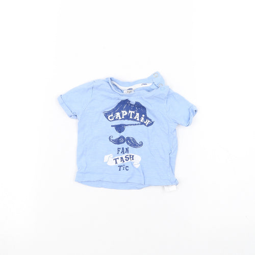 F&F Baby Blue   Basic T-Shirt Size 0-3 Months