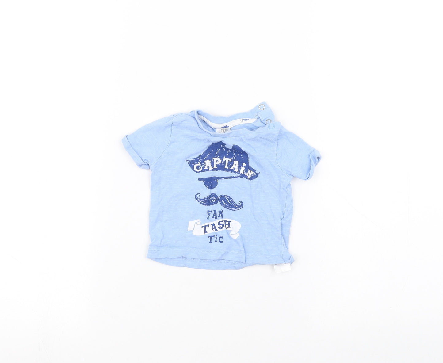 F&F Baby Blue   Basic T-Shirt Size 0-3 Months