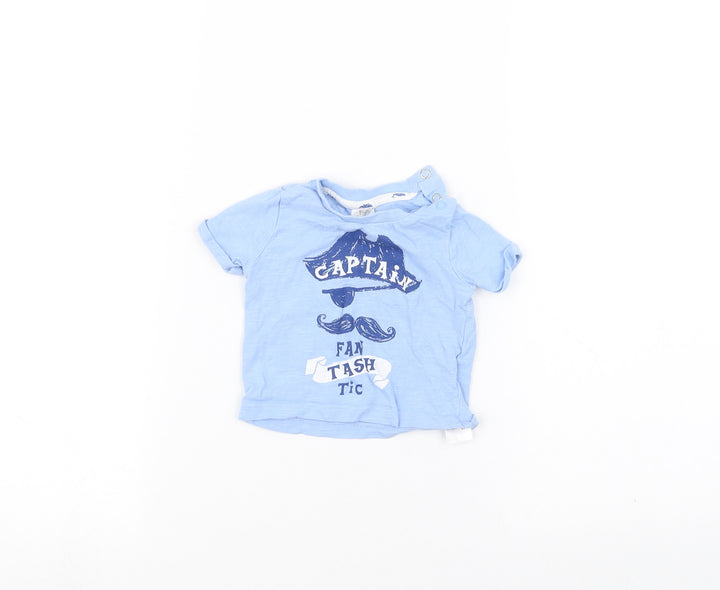 F&F Baby Blue   Basic T-Shirt Size 0-3 Months