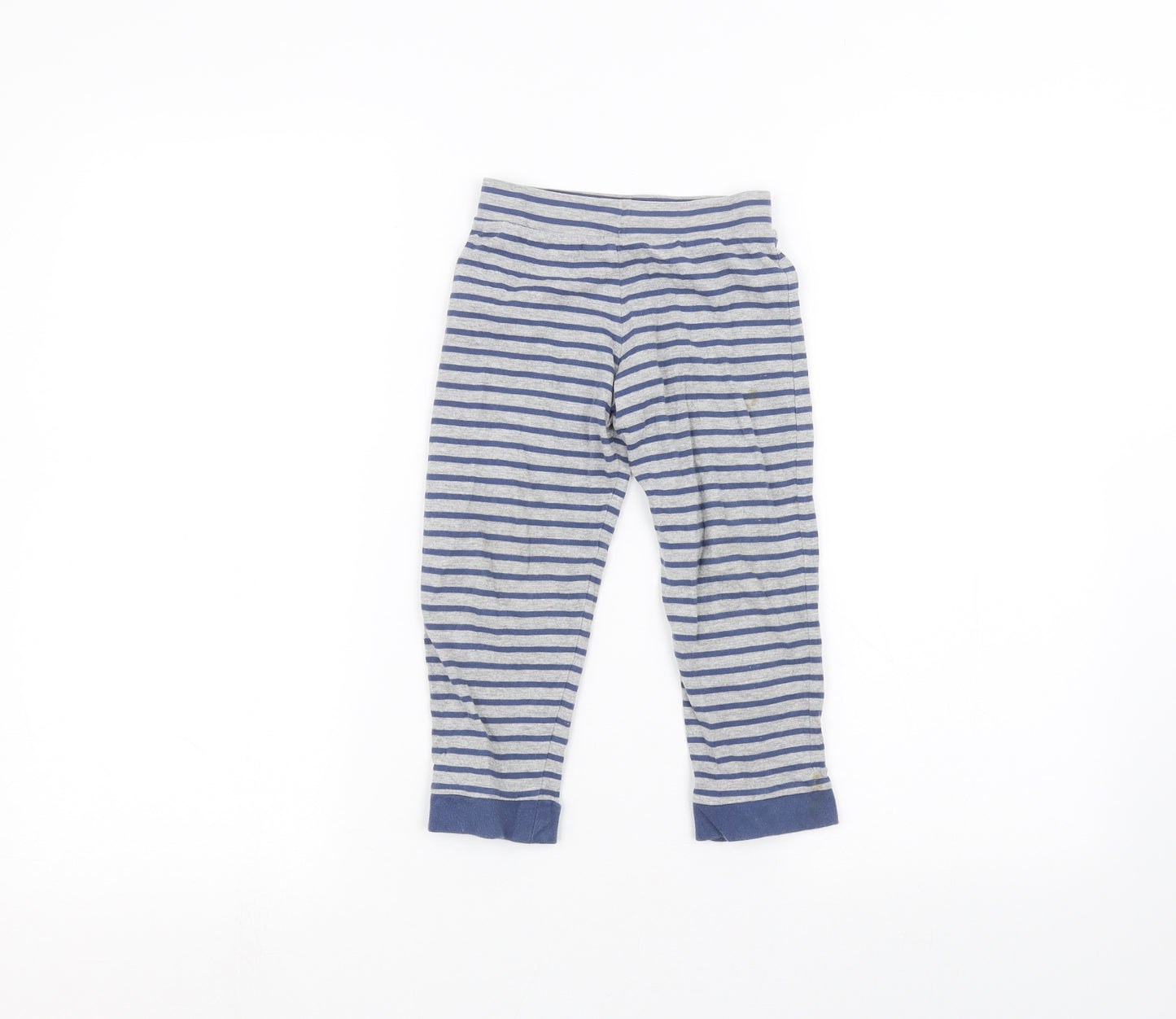 Marks and Spencer Boys Grey Striped  Sweatpants Trousers Size 2-3 Years