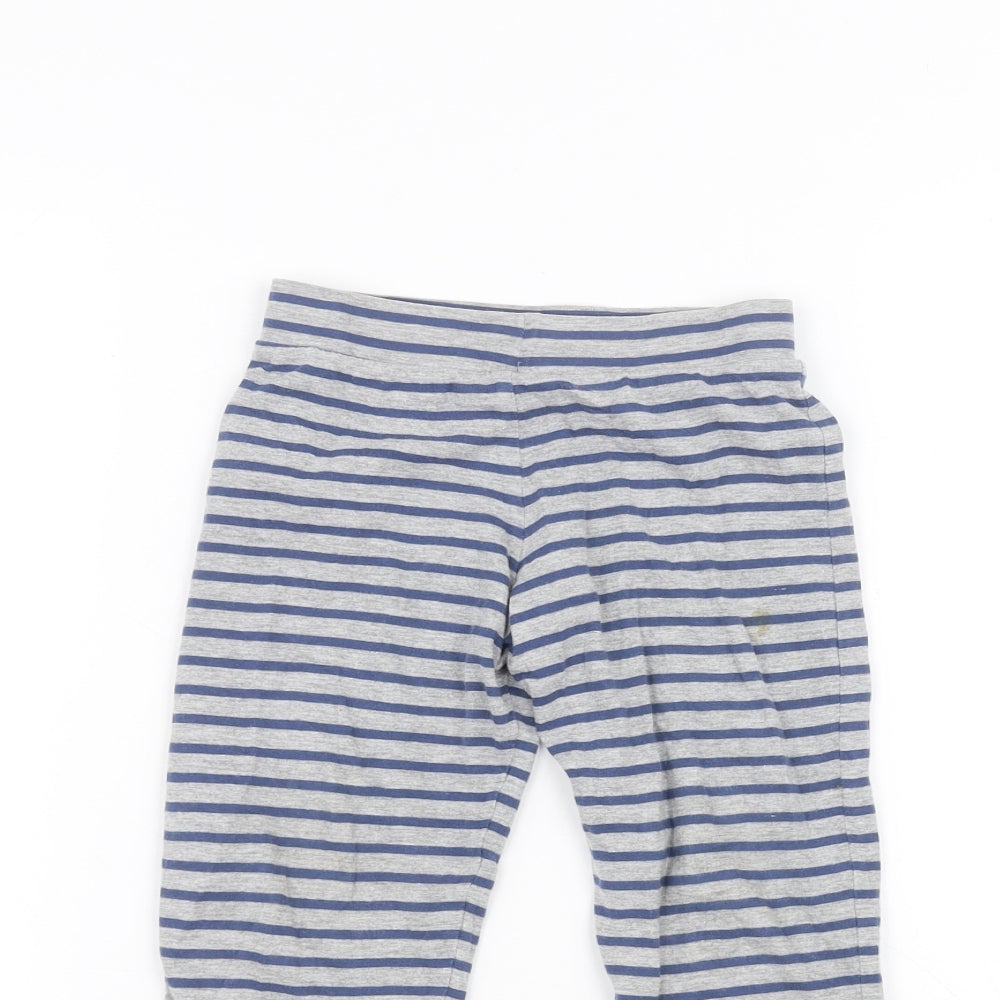 Marks and Spencer Boys Grey Striped  Sweatpants Trousers Size 2-3 Years