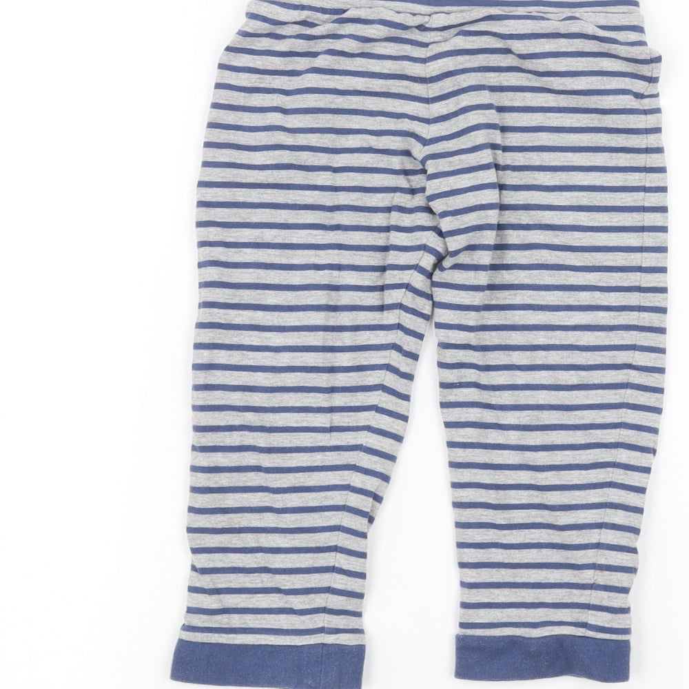 Marks and Spencer Boys Grey Striped  Sweatpants Trousers Size 2-3 Years