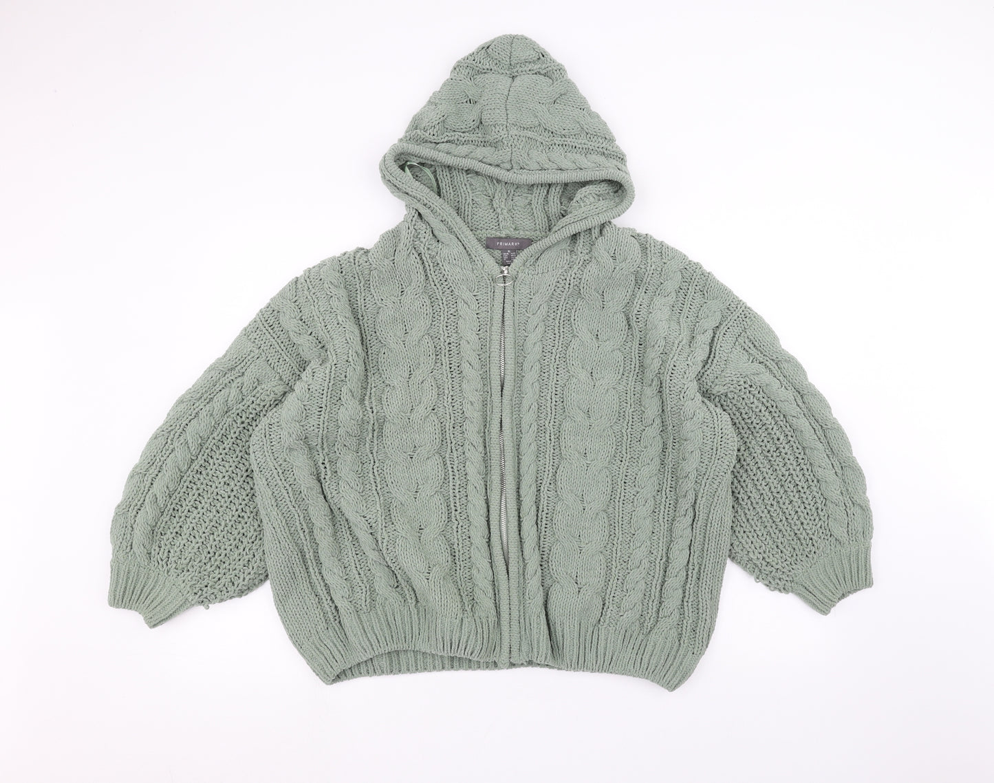 Primark Womens Green   Full Zip Hoodie Size XL