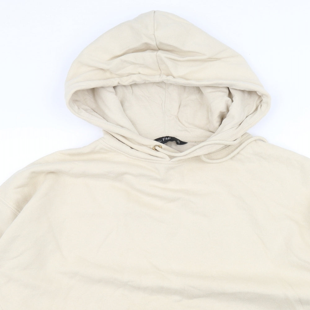 F&F Womens Beige   Pullover Hoodie Size 10