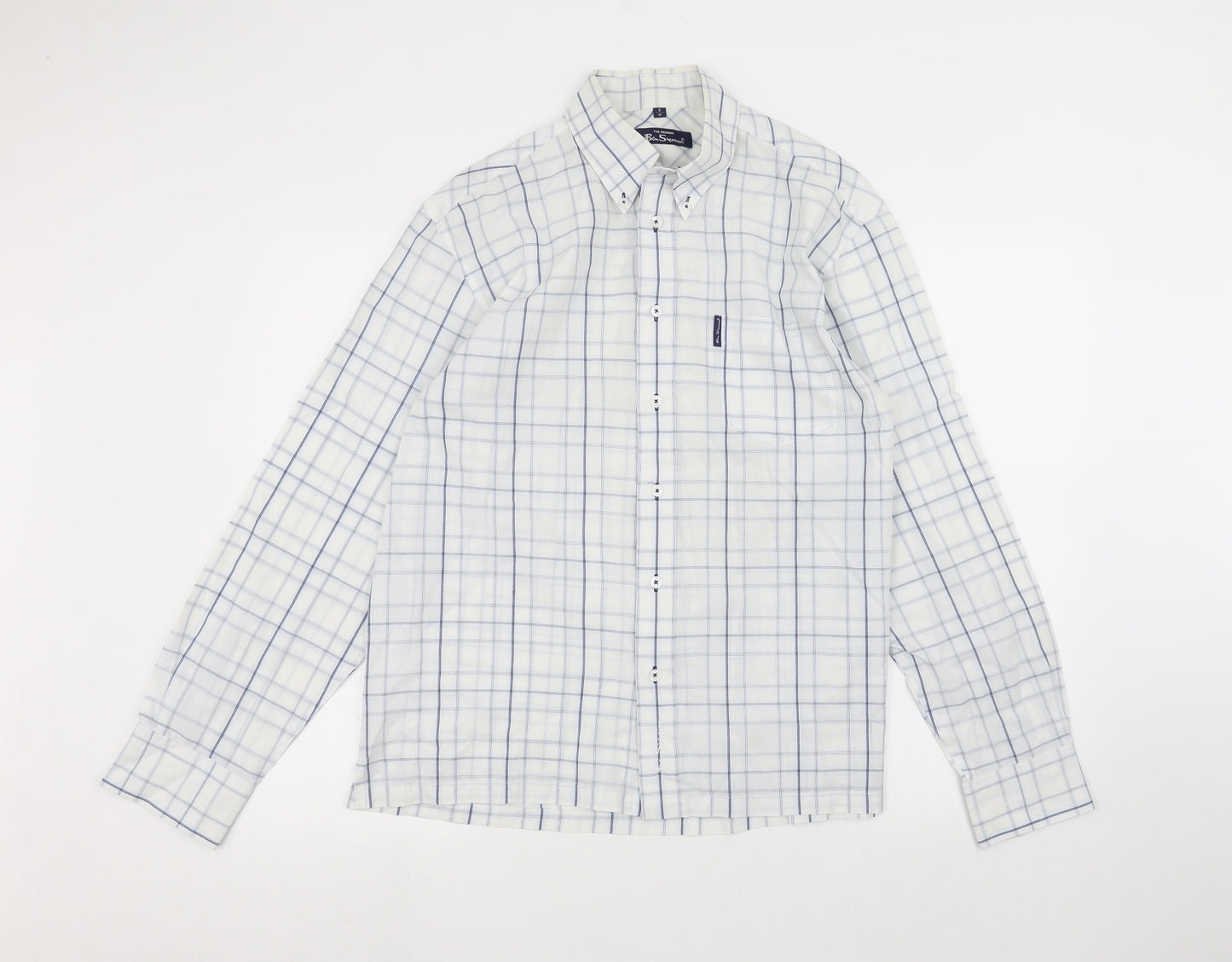 Ben Sherman Mens White    Dress Shirt Size M