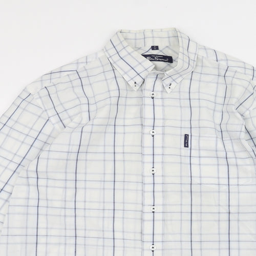 Ben Sherman Mens White    Dress Shirt Size M