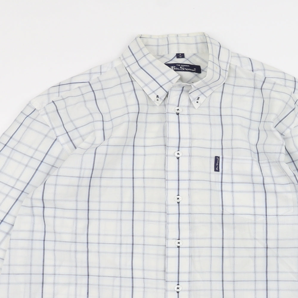 Ben Sherman Mens White    Dress Shirt Size M