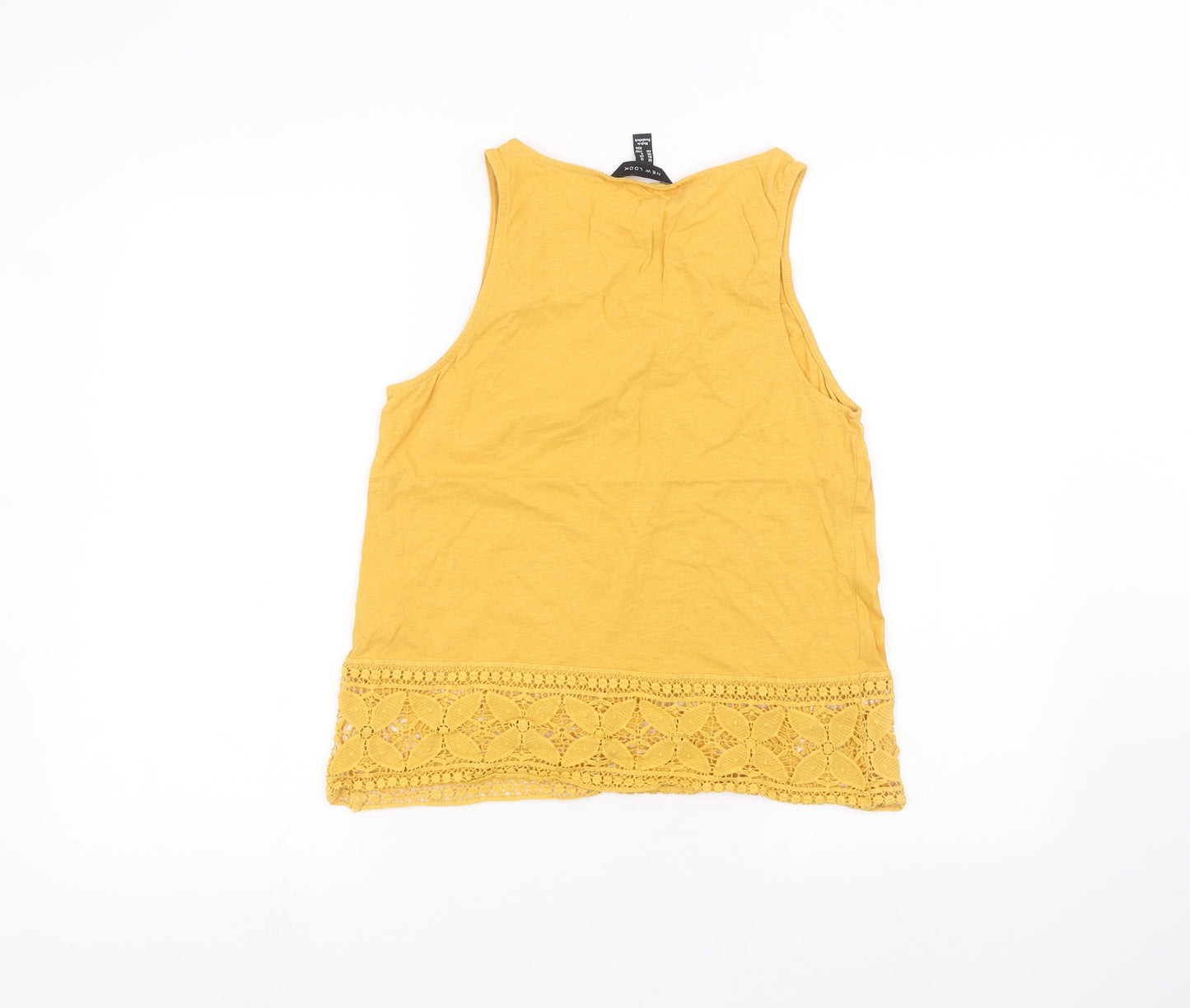 New Look Womens Yellow   Basic T-Shirt Size 12