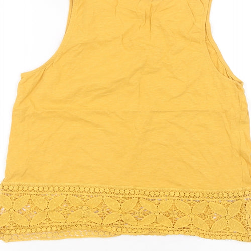 New Look Womens Yellow   Basic T-Shirt Size 12