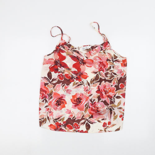 Primark Womens White Floral  Basic Blouse Size M