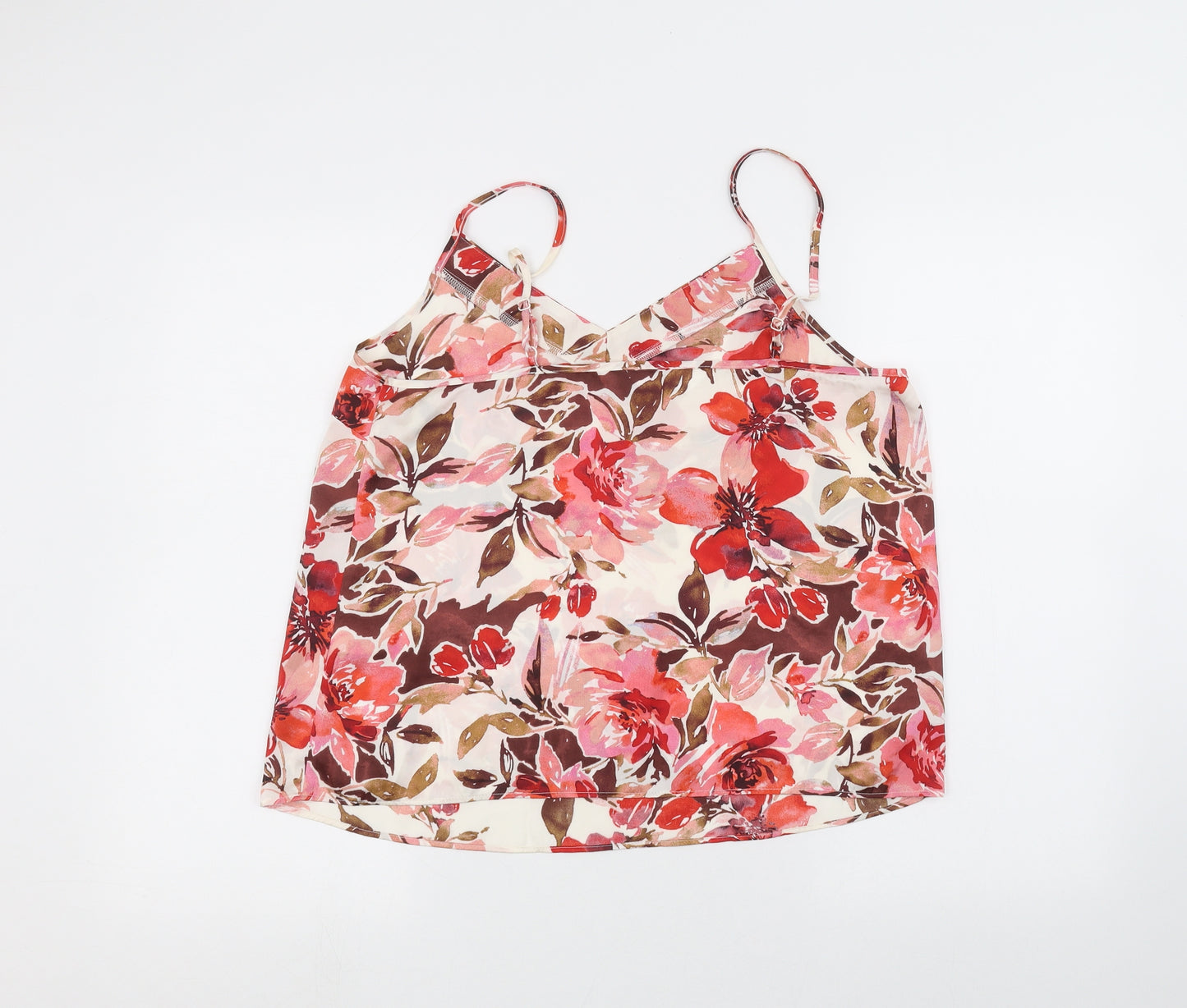 Primark Womens White Floral  Basic Blouse Size M