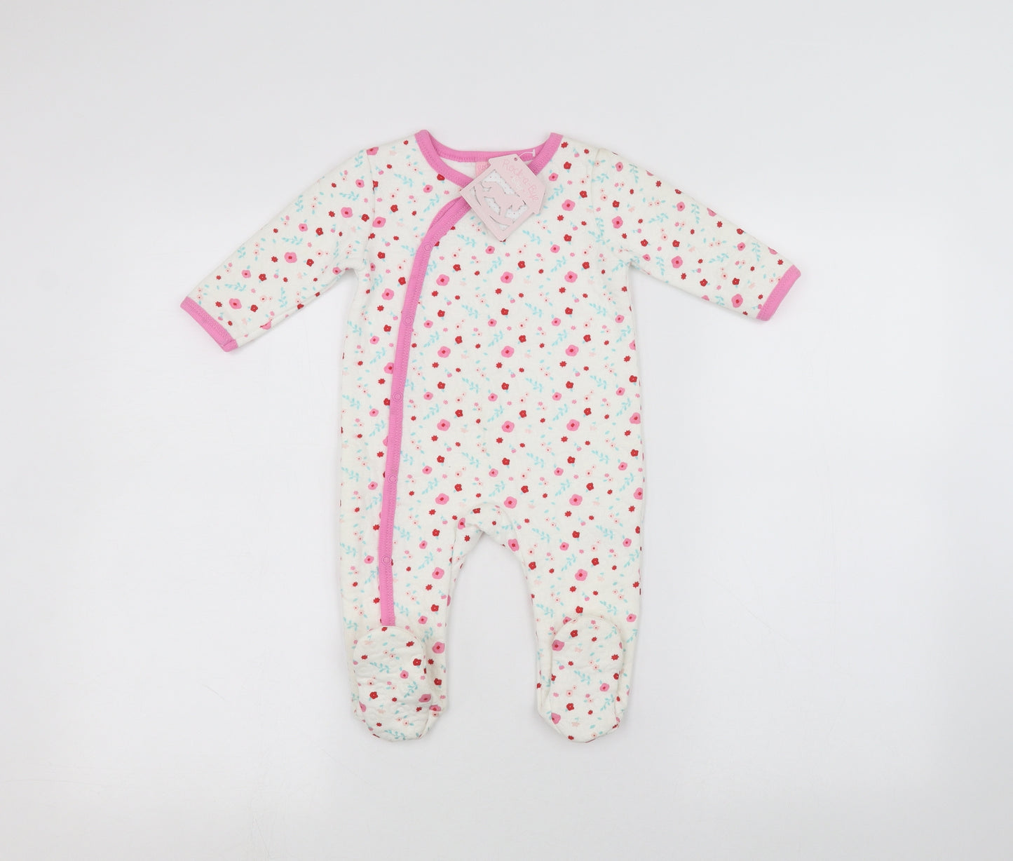 Rock-A-Bye Girls White   Babygrow One-Piece Size 3-6 Months