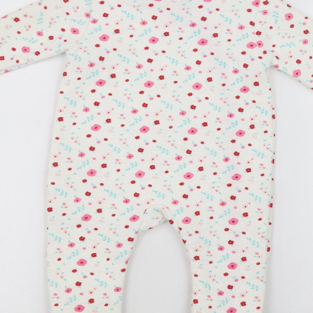 Rock-A-Bye Girls White   Babygrow One-Piece Size 3-6 Months