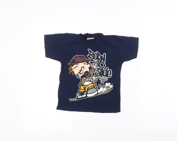 french spirit Boys Blue   Basic T-Shirt Size 2 Years
