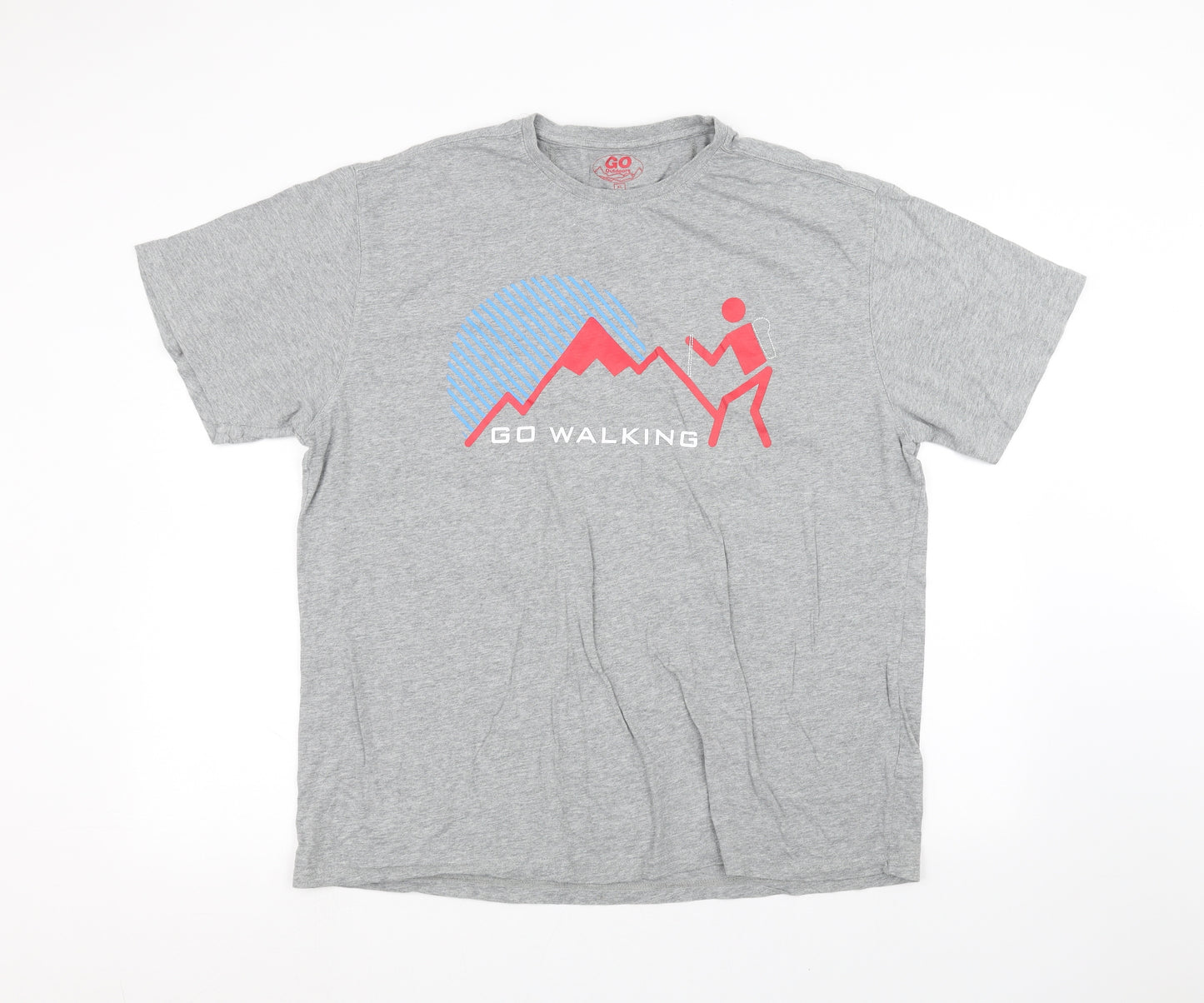 Go outdoors Mens Grey    T-Shirt Size XL