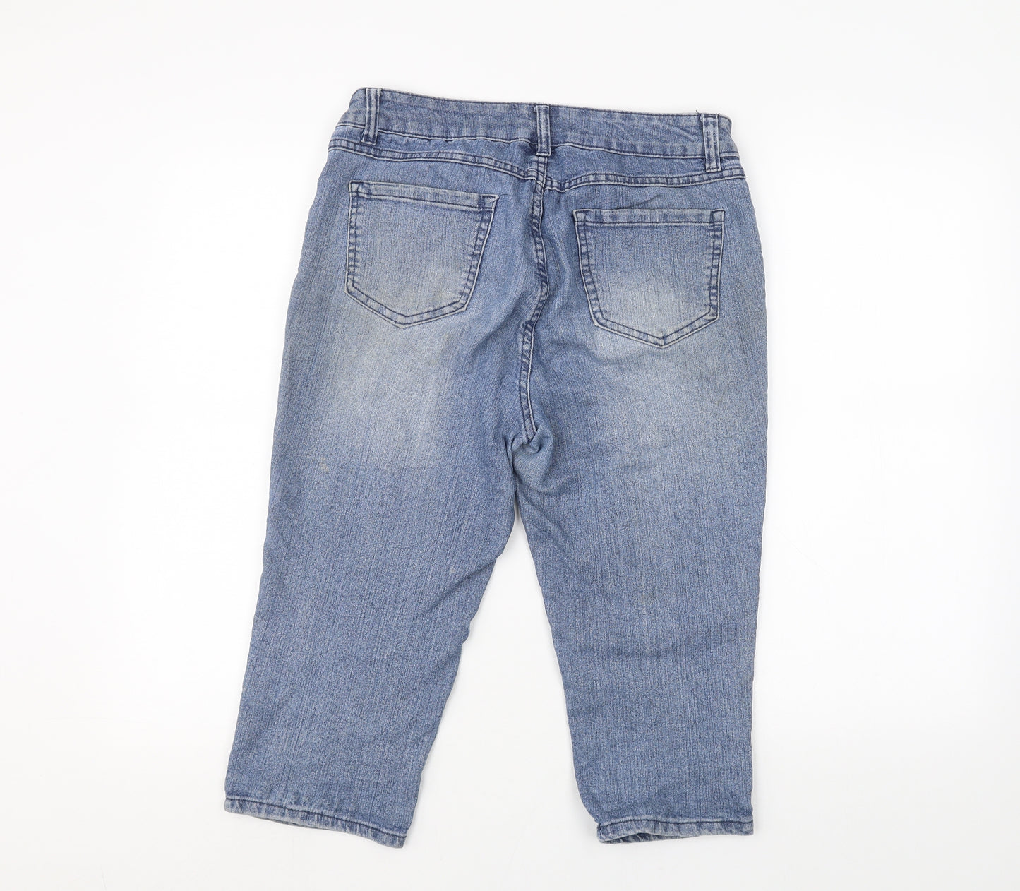 D. Jeans Womens Blue  Denim Cropped Jeans Size 8 L20 in