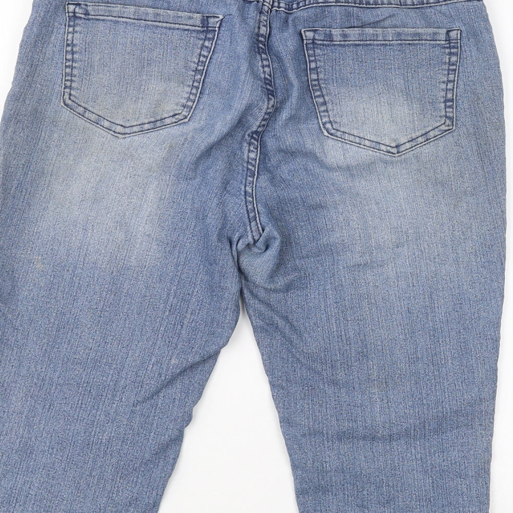 D. Jeans Womens Blue  Denim Cropped Jeans Size 8 L20 in