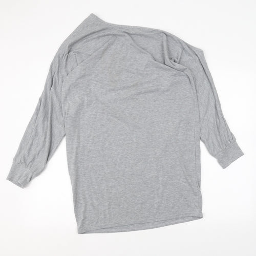 Boohoo Womens Grey   Basic T-Shirt Size 12