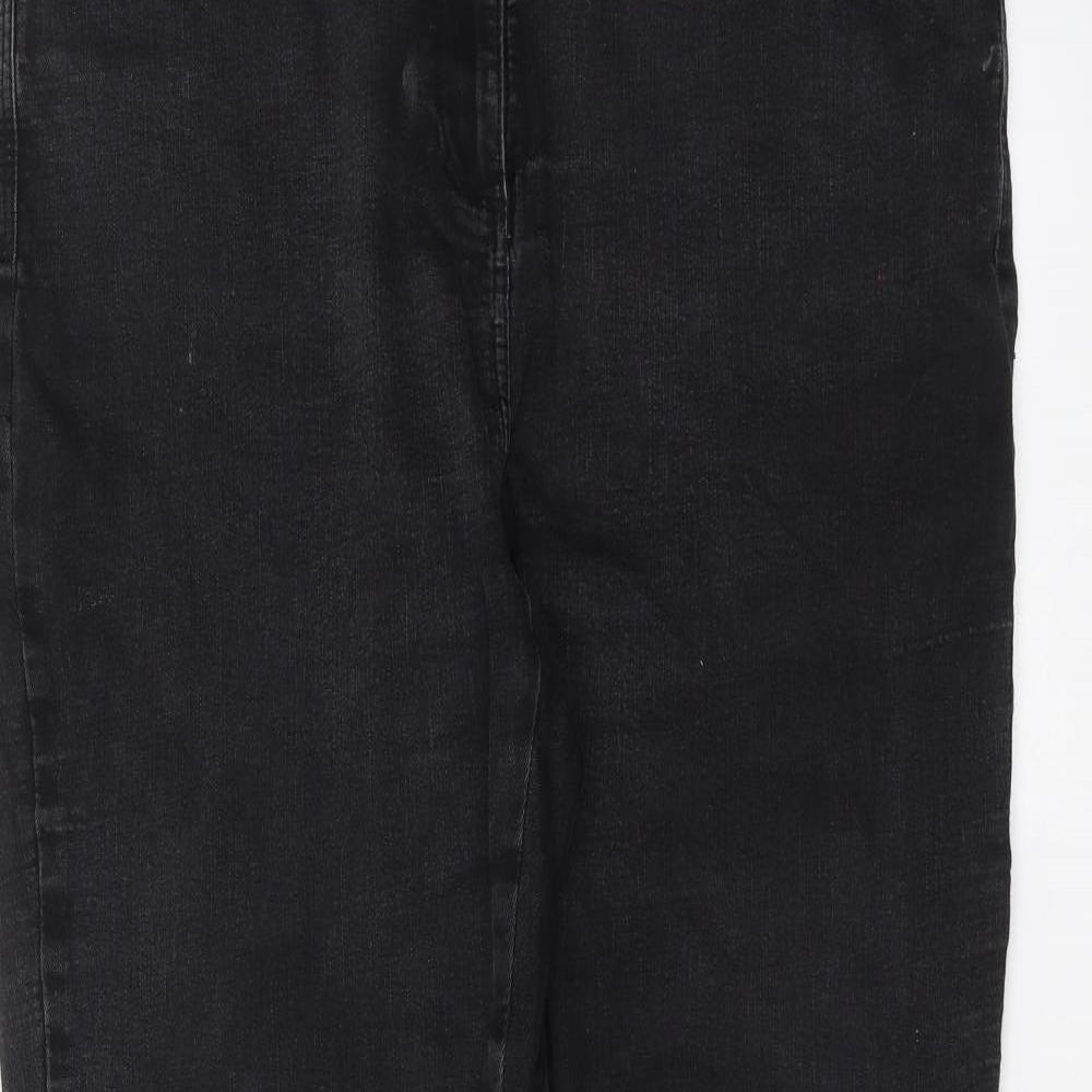 M&Co Womens Black   Straight Jeans Size 18 L29 in