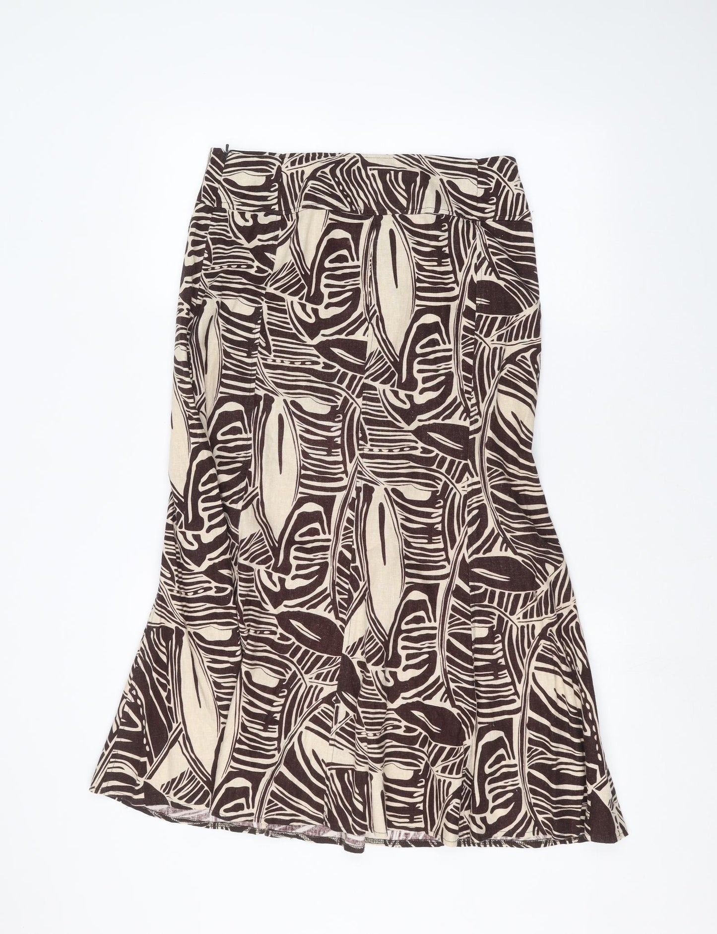 EWM Womens Brown   A-Line Skirt Size 10