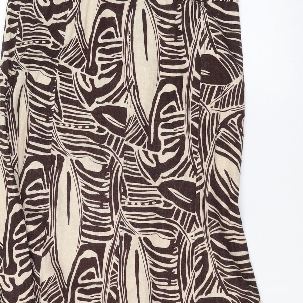 EWM Womens Brown   A-Line Skirt Size 10