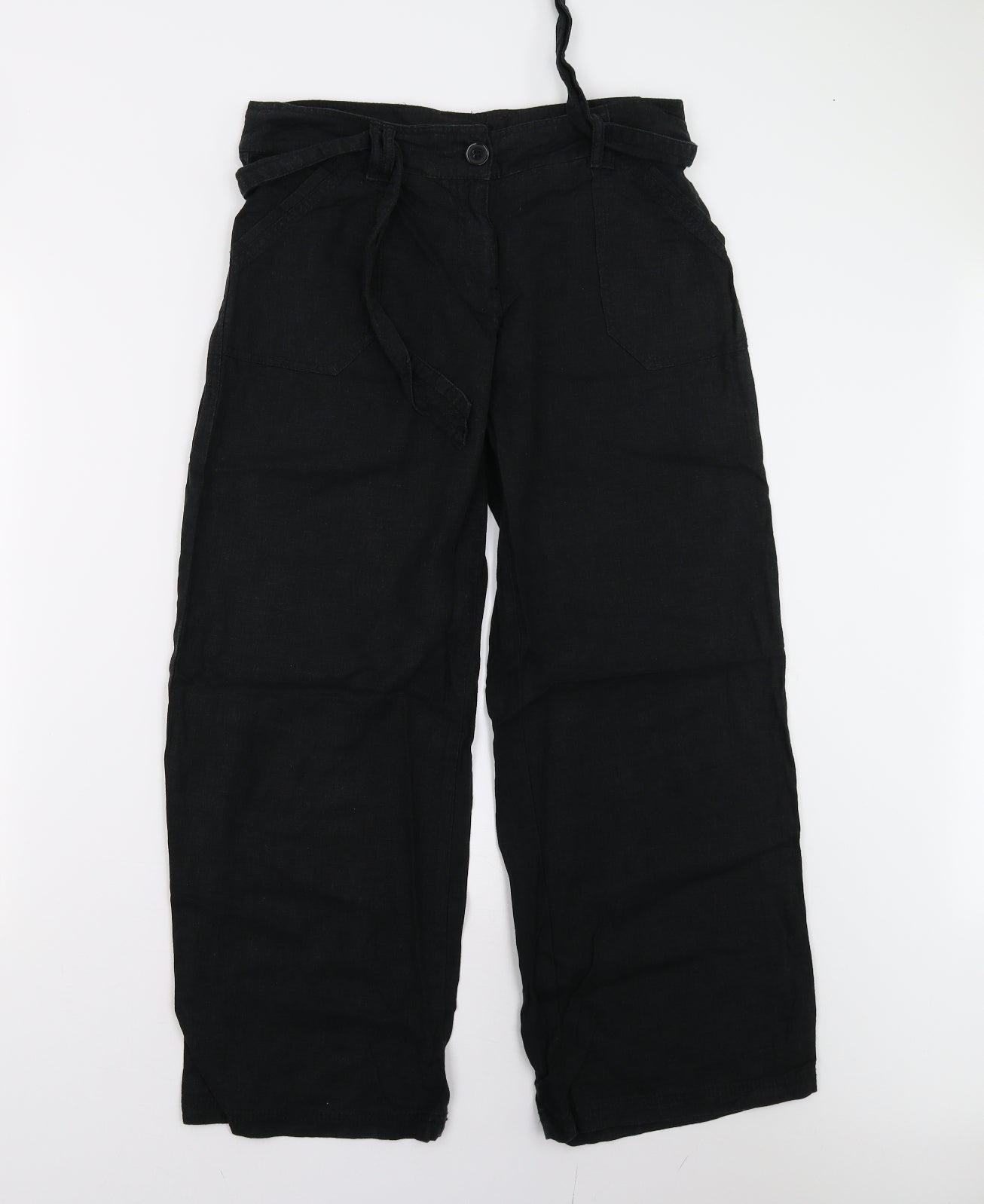 Next Petite Womens Black   Trousers  Size 12 L28 in