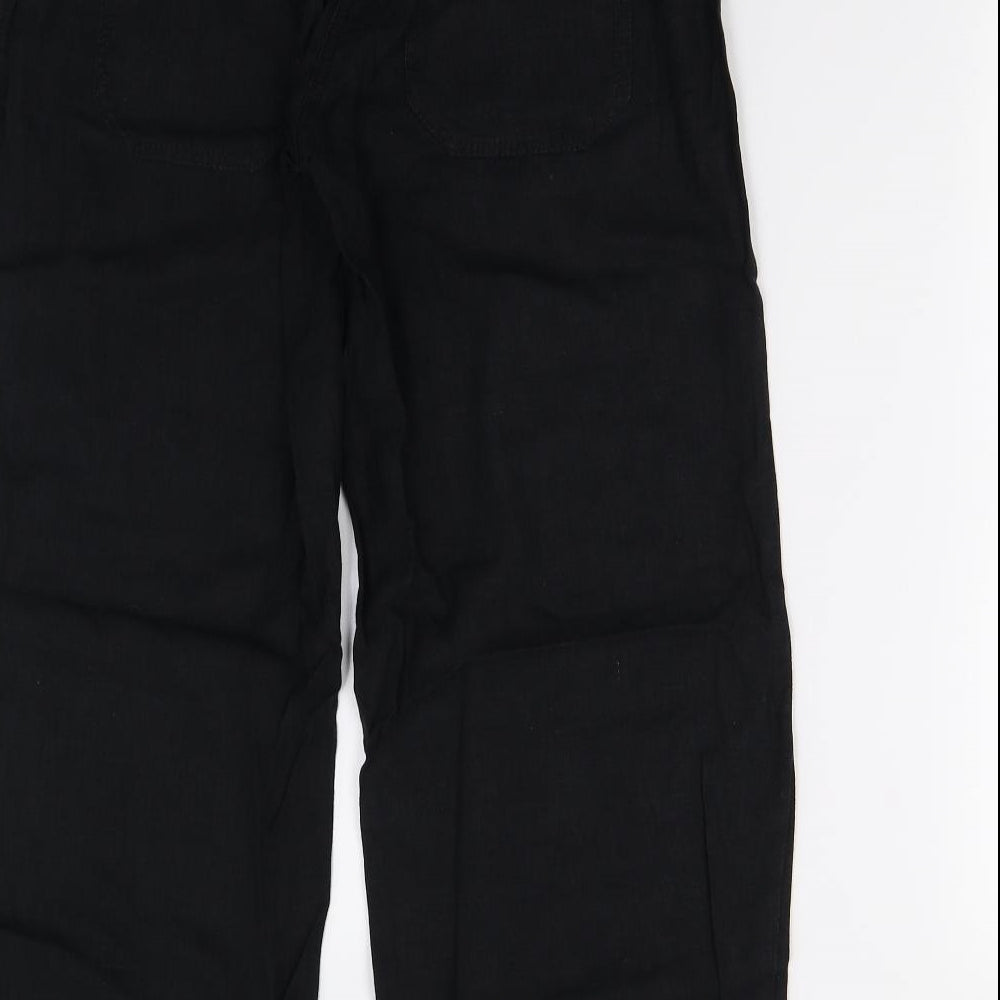 Next Petite Womens Black   Trousers  Size 12 L28 in
