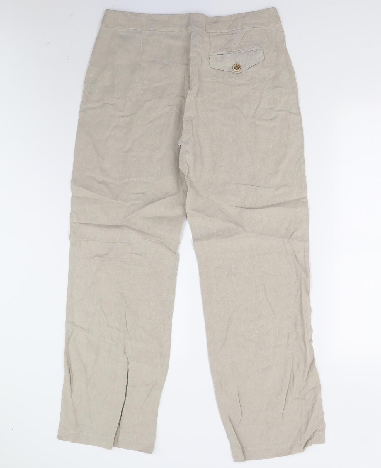 John Lewis Womens Beige   Trousers  Size 12 L31 in