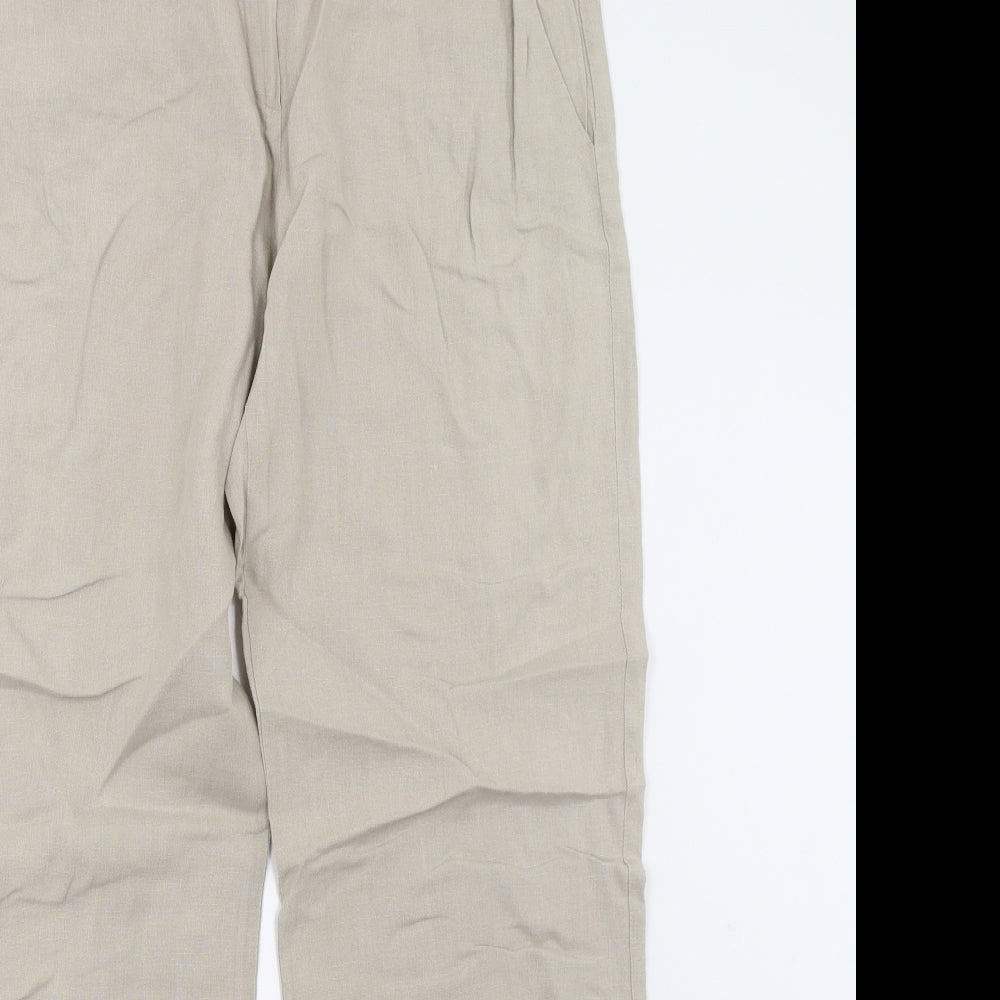 John Lewis Womens Beige   Trousers  Size 12 L31 in