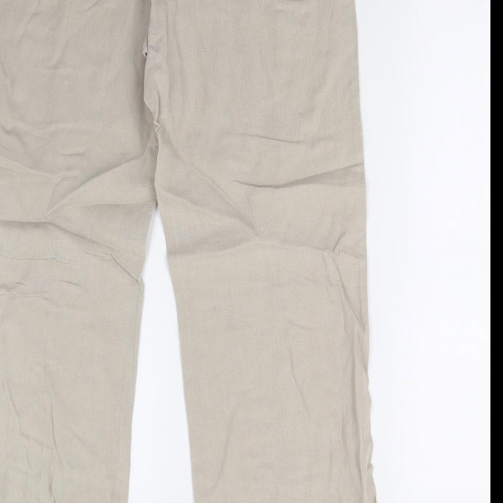John Lewis Womens Beige   Trousers  Size 12 L31 in