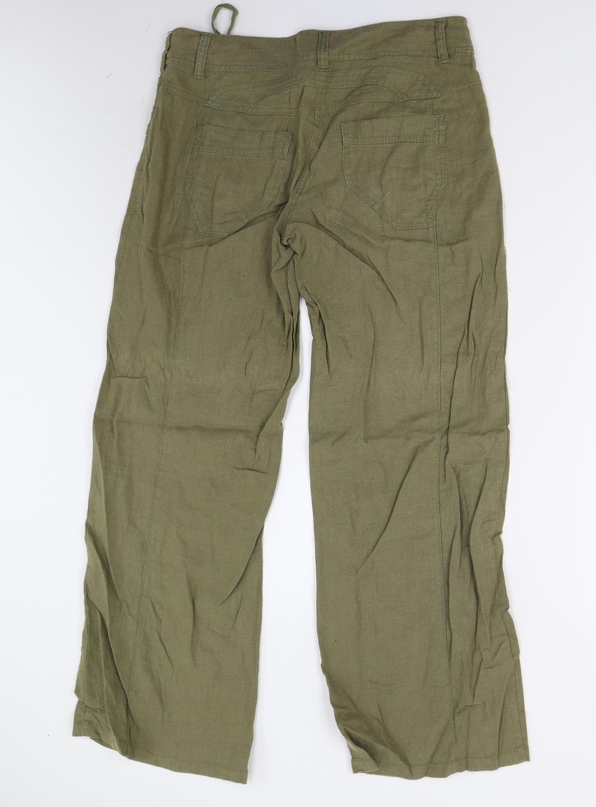 NEXT Womens Green   Trousers  Size 12 L30 in
