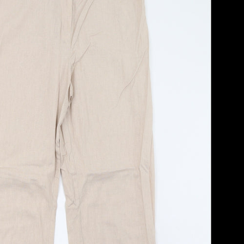 Debenhams Womens Beige   Trousers  Size 16 L30 in