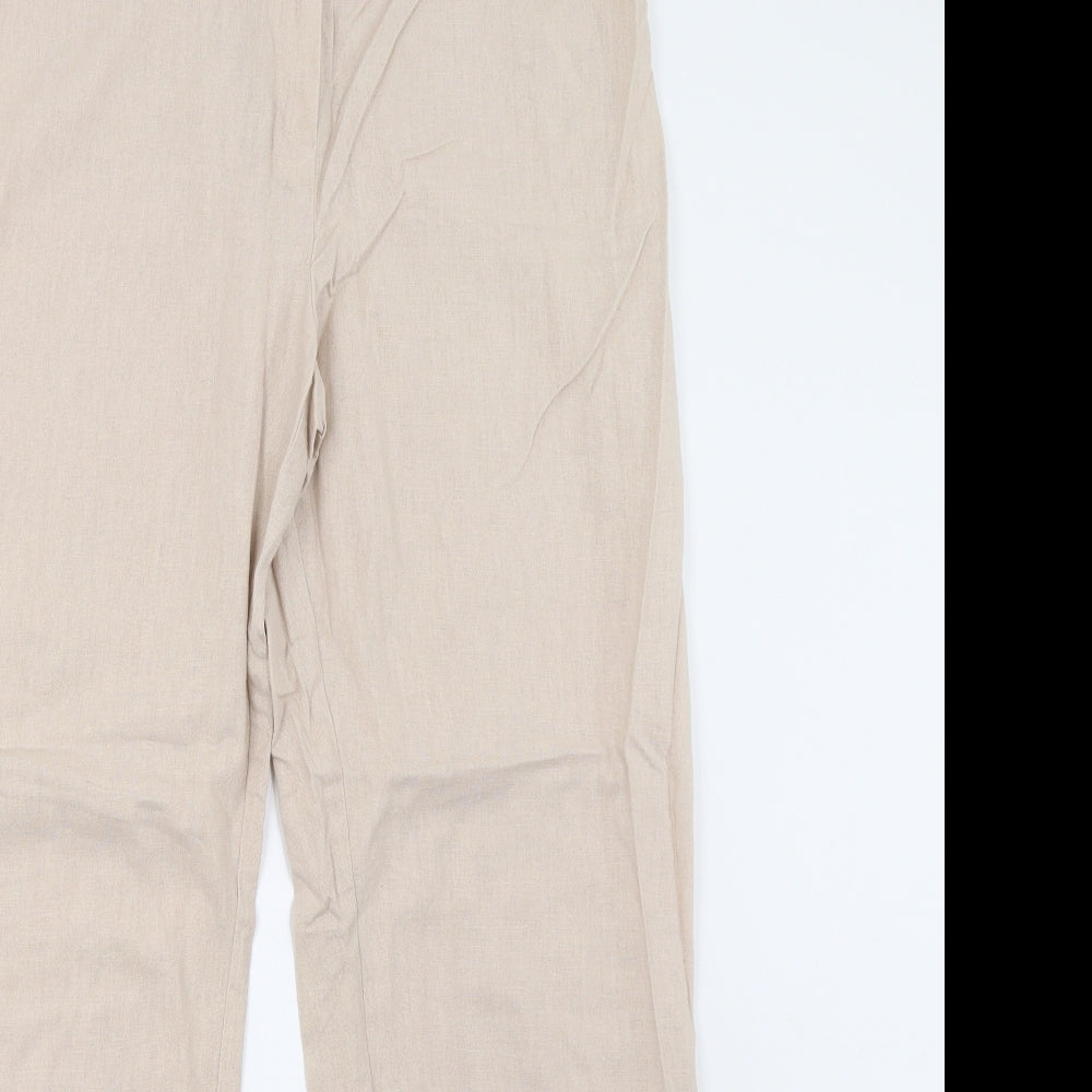 Debenhams Womens Beige   Trousers  Size 16 L30 in