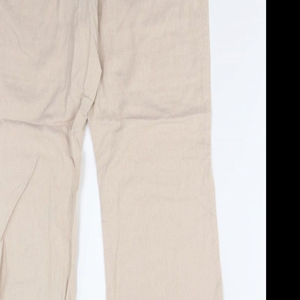 Debenhams Womens Beige   Trousers  Size 16 L30 in