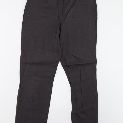 M&S Womens Grey   Trousers  Size 10 L26 in - Short