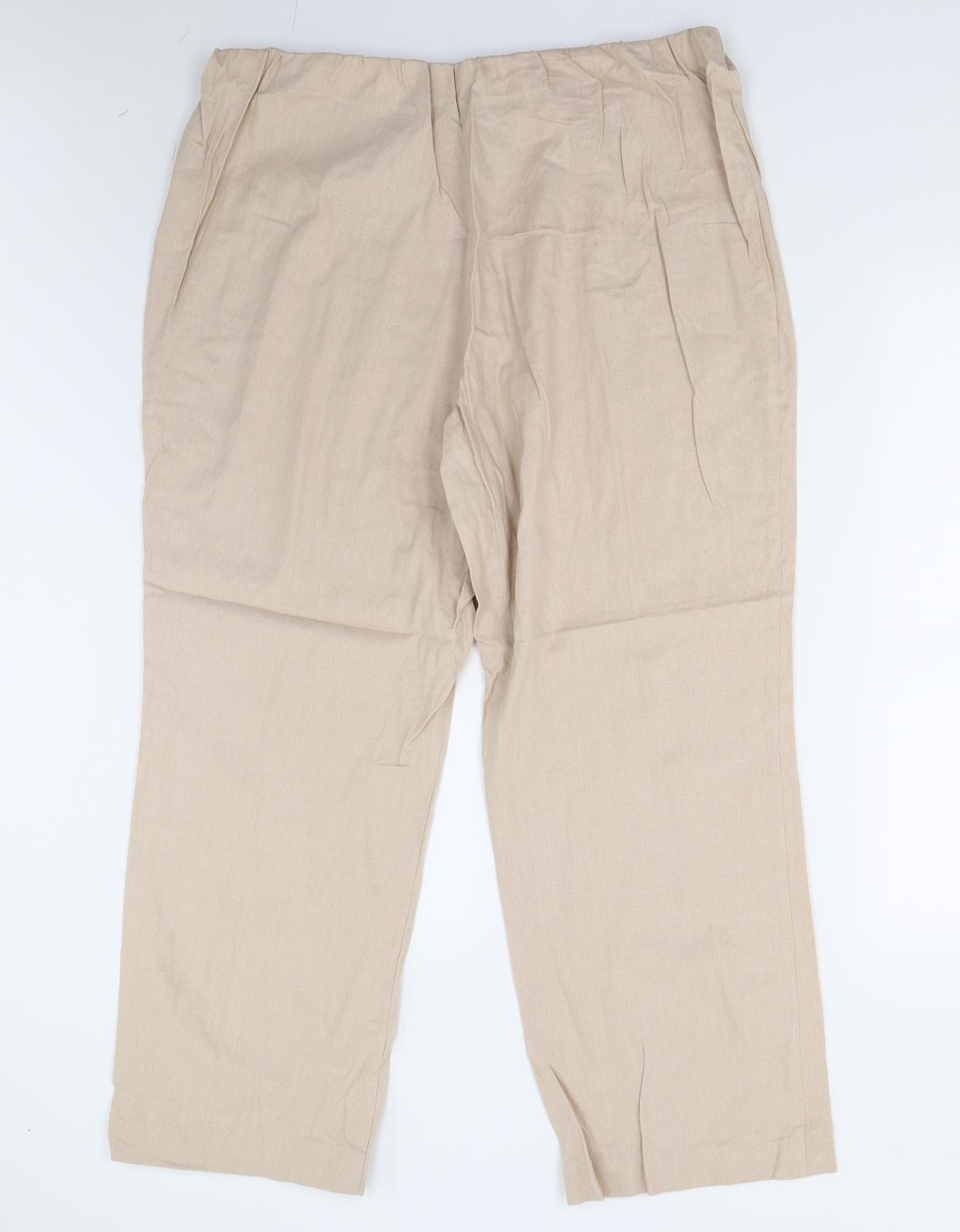 Classic Womens Beige   Trousers  Size 20 L27 in