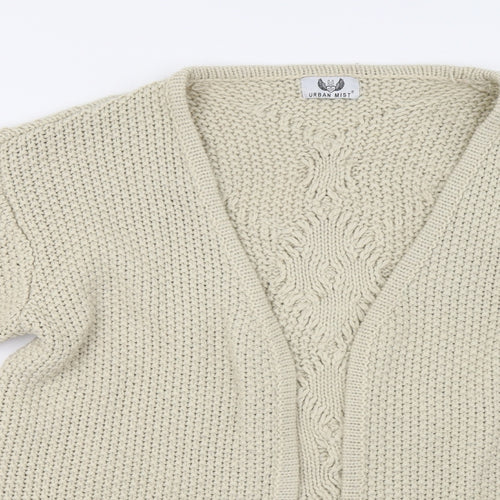 Urban Mist Womens Beige  Knit Cardigan Jumper Size L