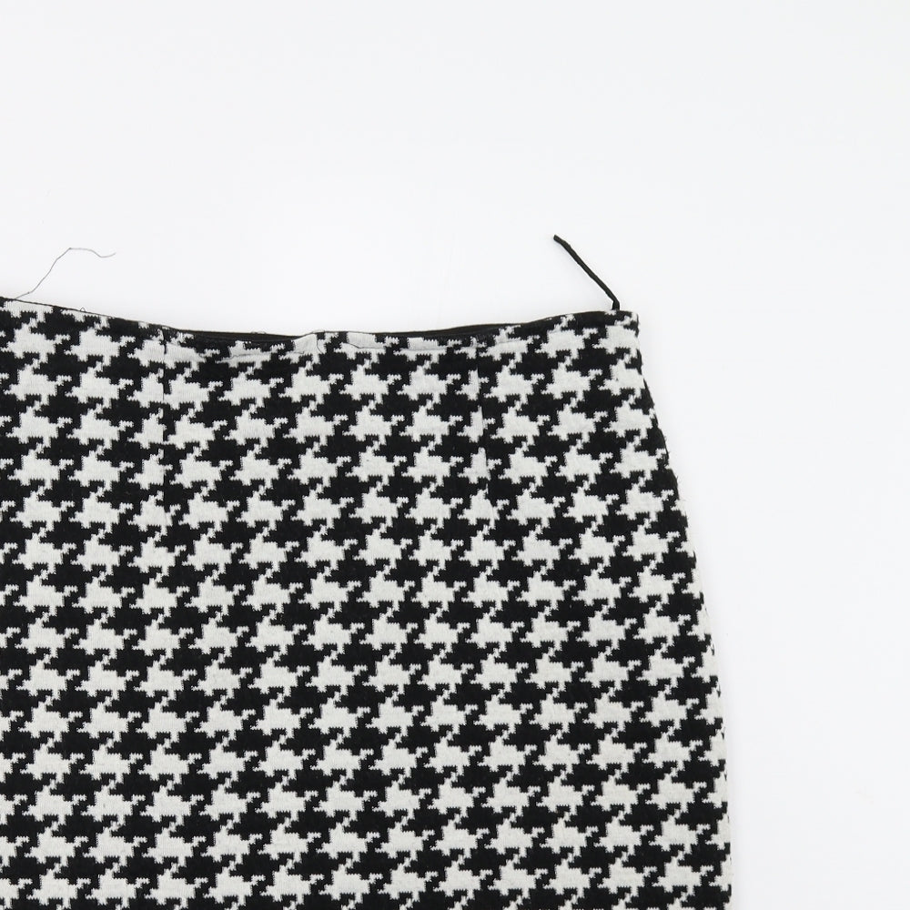 Debenhams Womens Multicoloured Houndstooth  Mini Skirt Size 14