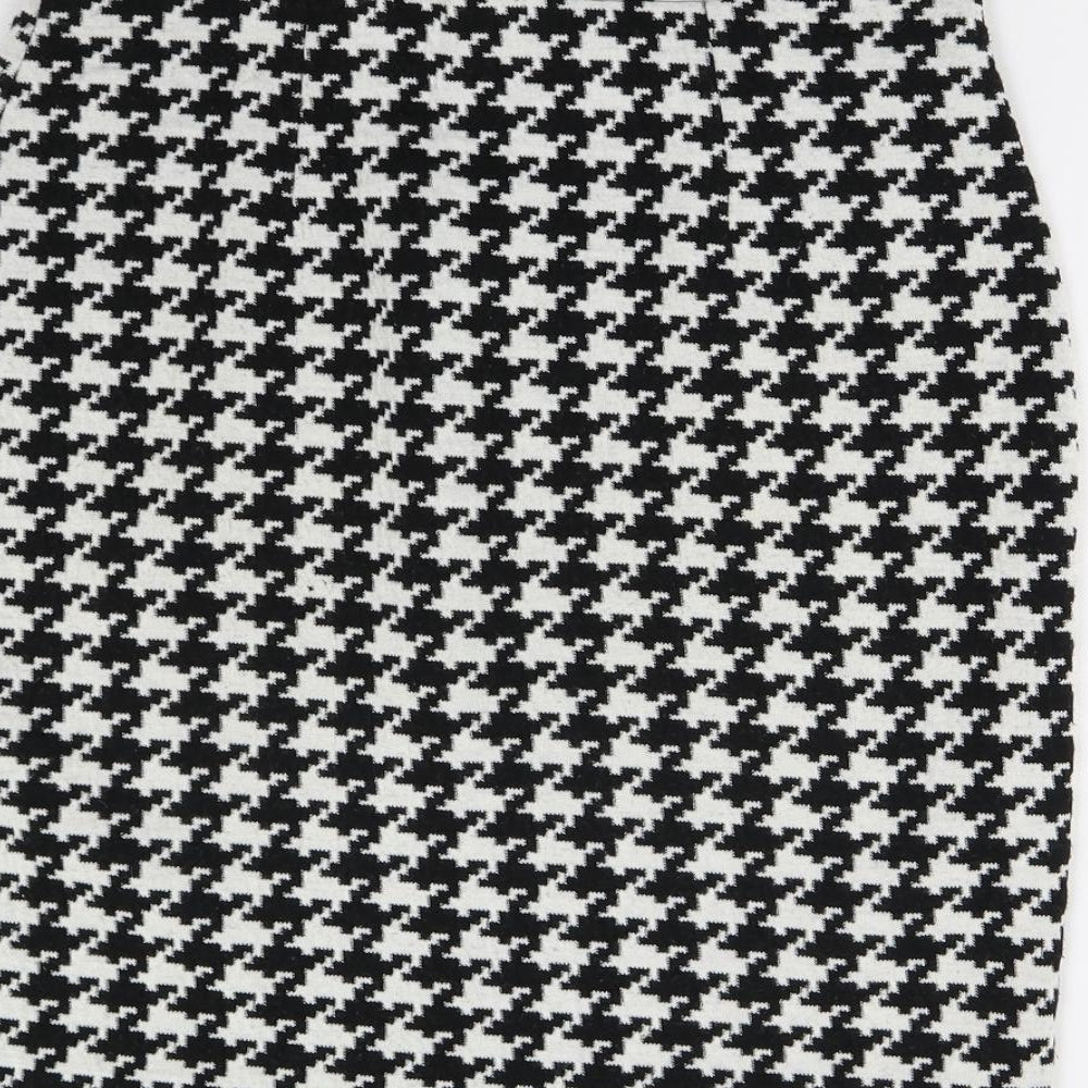 Debenhams Womens Multicoloured Houndstooth  Mini Skirt Size 14