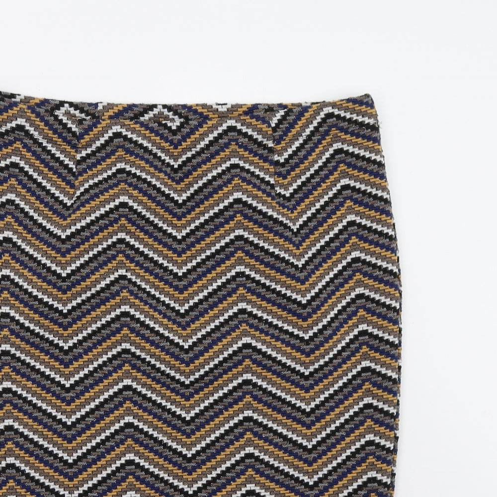 TU Womens Multicoloured Geometric  Straight & Pencil Skirt Size 14
