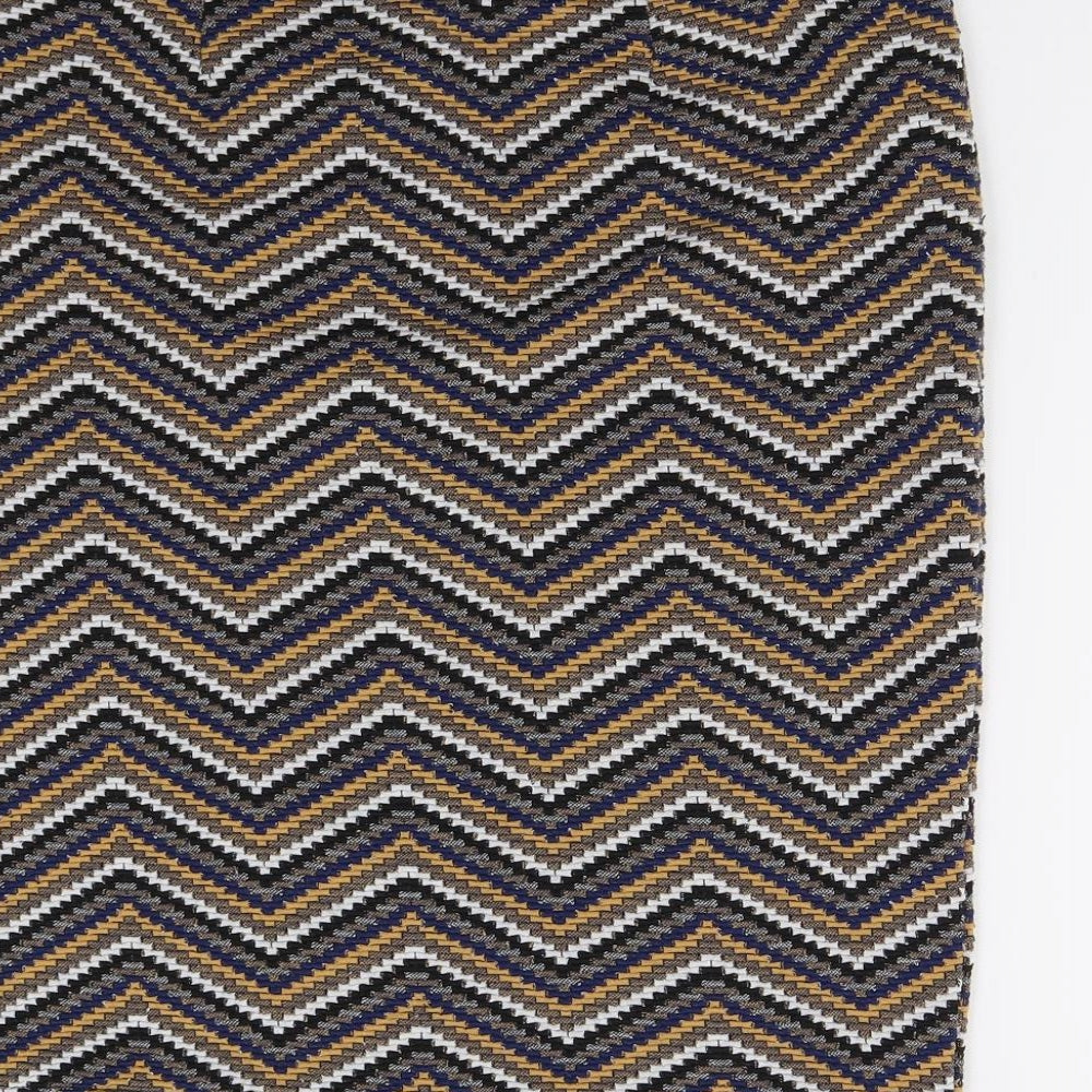 TU Womens Multicoloured Geometric  Straight & Pencil Skirt Size 14