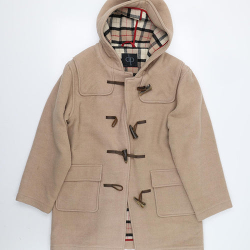 Dorothy Perkins Womens Beige   Overcoat Coat Size 14  - Duffle Coat