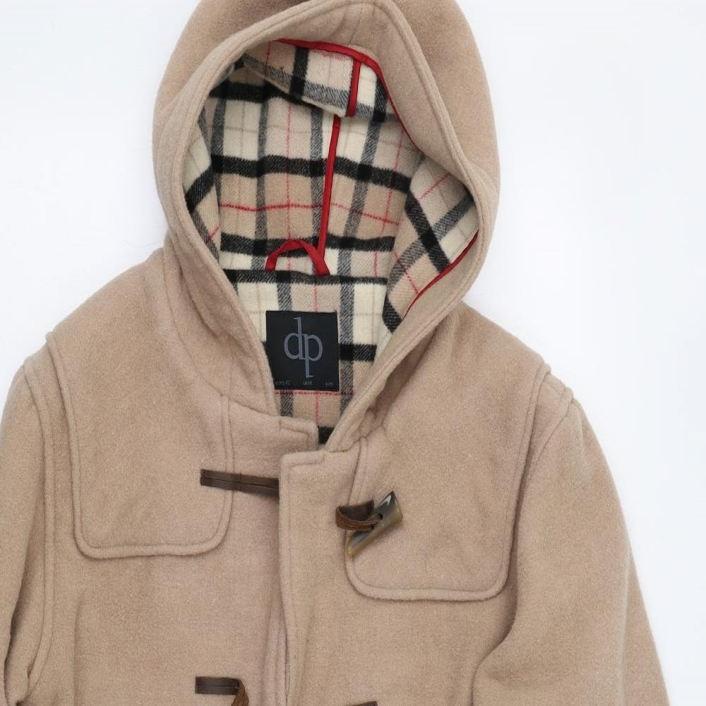 Dorothy Perkins Womens Beige   Overcoat Coat Size 14  - Duffle Coat