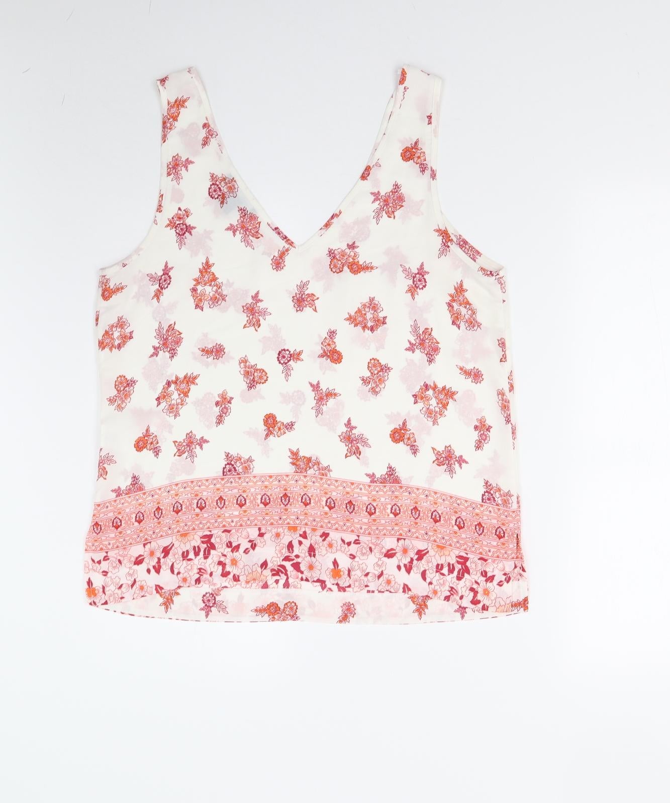 Primark Womens Multicoloured Floral  Camisole T-Shirt Size 14