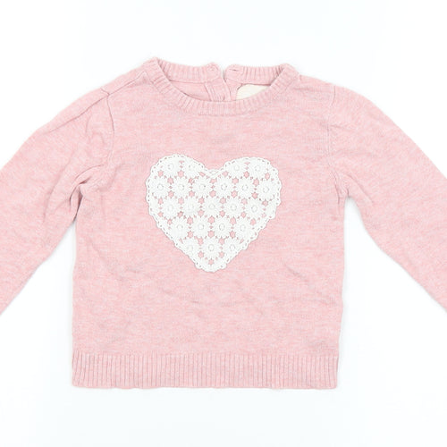 Young Dimension Girls Pink   Cardigan Jumper Size 12-18 Months