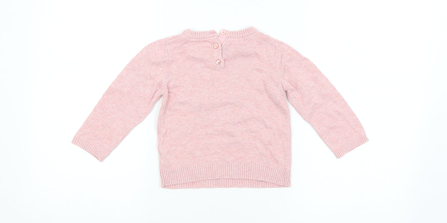 Young Dimension Girls Pink   Cardigan Jumper Size 12-18 Months