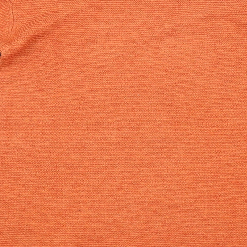 MEILY Womens Orange Striped  Pullover Jumper
