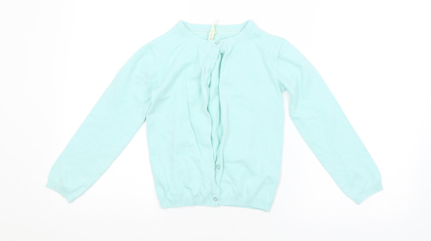 Young Dimension Girls Blue   Cardigan Jumper Size 7-8 Years